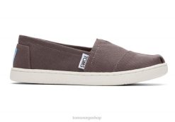 Toms barn alpargata lerret LNRH558 sko aske