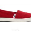 Toms barn alpargata LNRH542 sko rød