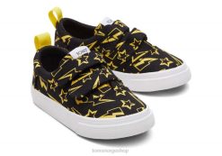 Toms barn bittesmå fenix dobbel stropp lyn LNRH516 sko svart glød