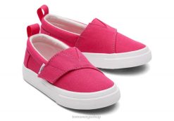 Toms barn bittesmå fenix slip-on lerret LNRH506 sko mørk rosa