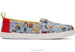 Toms barn peanøtter ungdom alpargata LNRH538 sko blåkopi