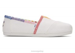 Toms kvinner alpargata enhet LNRH20 sko hvit regnbue lerret