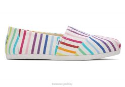 Toms kvinner alpargata enhet LNRH21 sko regnbuestripe