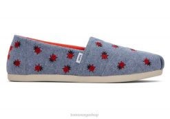 Toms kvinner alpargata marihøner LNRH122 sko chambray