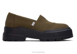 Toms kvinner bekjempe lavt LNRH276 sko mørk oliven