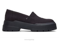 Toms kvinner bekjempe lavt LNRH278 sko svart lerret