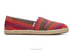 Toms kvinner espadrille alpargata LNRH155 sko rosa multi