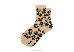 Toms kvinner koselige polstrede crew sokker leopard LNRH358 tilbehør ny stil