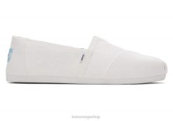 Toms kvinner resirkulert bomull alpargata LNRH23 sko hvit