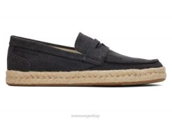 Toms menn stanford 2.0 tau espadrille LNRH443 sko svart resirkulert bomull